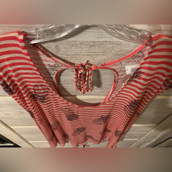 NWT Urban Outfitters Striped Pineapple Top - Picture 3 of 4